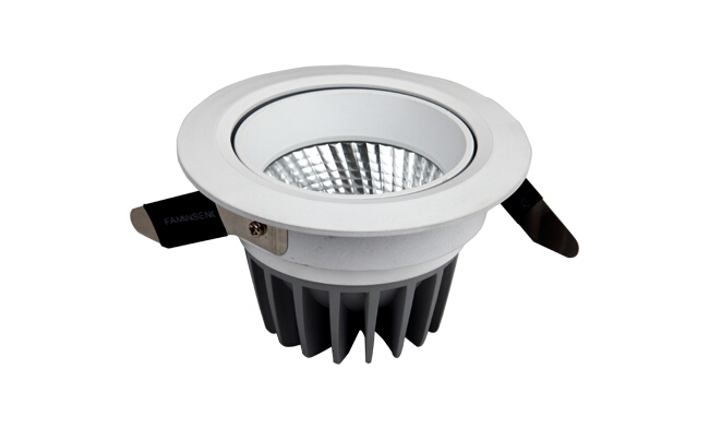 LED 12W COB 天花燈 可調角度 開孔90mm黃光白光中性光