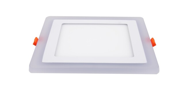 LED面板燈 16W側發光方形雙色面板燈 開孔160x160mm 可分段控制光色